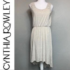 Knit sleeveless high low dress 👗 size M